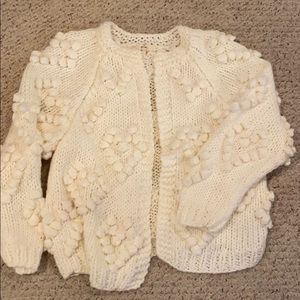 Entro cream cardigan. Size L.